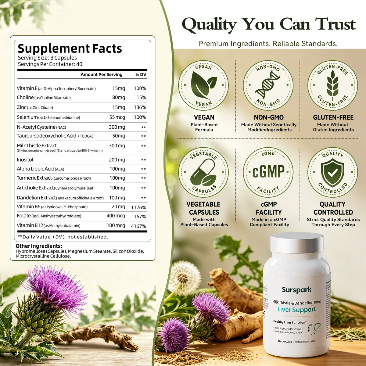 Surspark Milk Thistle Supplement — product image 6
